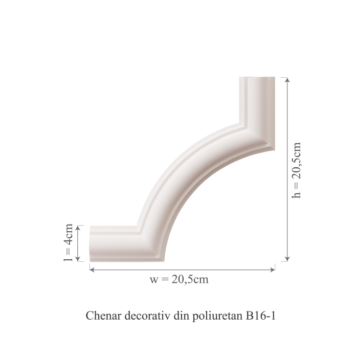 Chenar decorativ din poliuretan B16-1 - 20.5x20.5x2 cm [3]