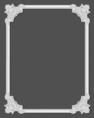 Chenar decorativ din poliuretan B16-2 - 26.5x26.5x2 cm [6]