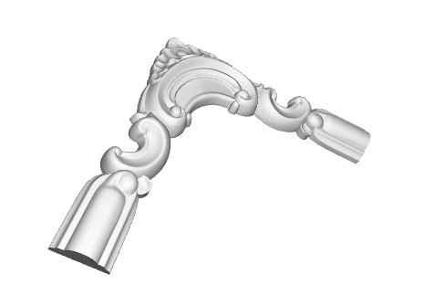 Chenar decorativ din poliuretan B16-3 - 22x22x2 cm [4]