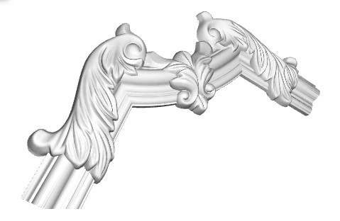 Chenar decorativ din poliuretan B17-2 - 25.8x25.8x1.7 cm cm [4]