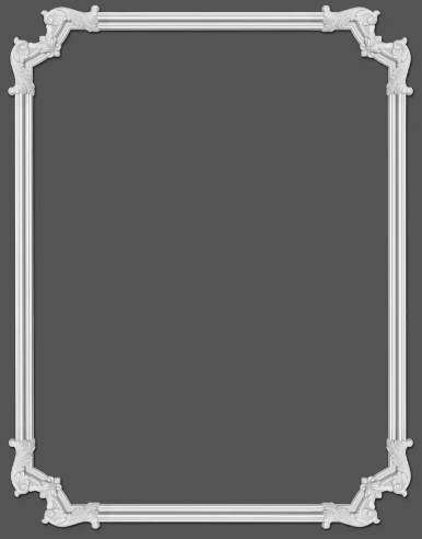 Chenar decorativ din poliuretan B17-2 - 25.8x25.8x1.7 cm cm [6]