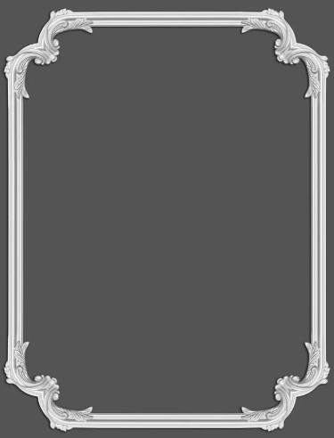 Chenar decorativ din poliuretan B17-3 - 29.6x29.6x1.7 cm [5]