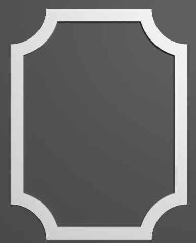 Chenar decorativ din poliuretan B18-2 - 19.7x19.7x1 cm [6]