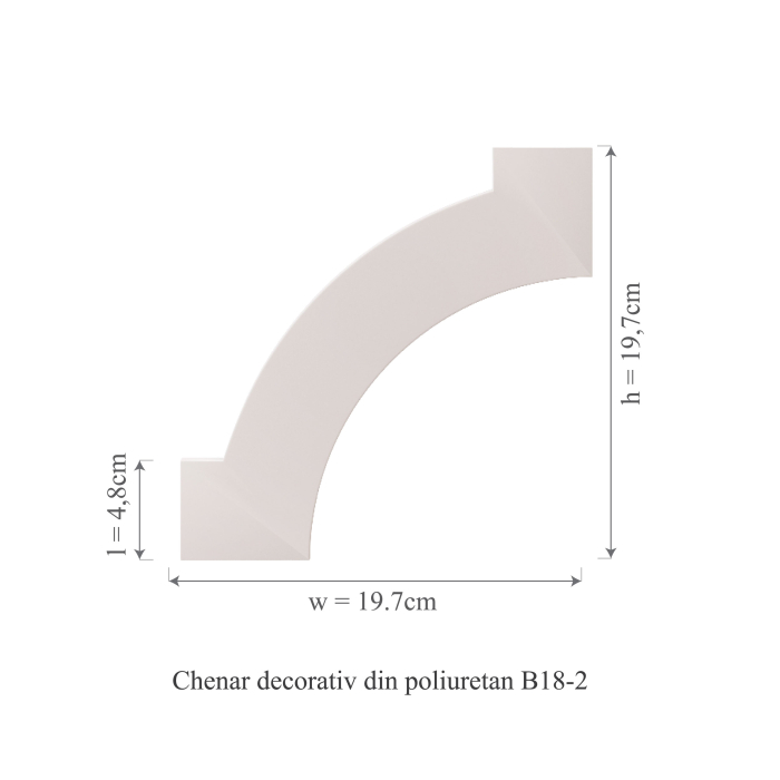 Chenar decorativ din poliuretan B18-2 - 19.7x19.7x1 cm [3]