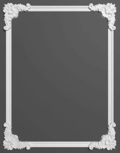 Chenar decorativ din poliuretan B19-3 - 26.8x26.8x3 cm [6]