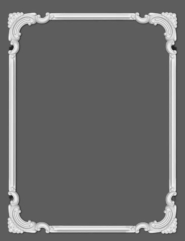 Chenar decorativ din poliuretan B21-2 - 19.5x19.5x1.2 cm [5]