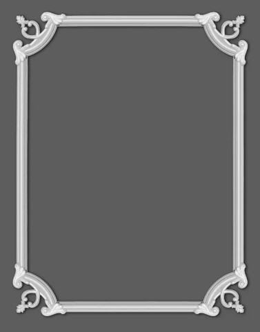 Chenar decorativ din poliuretan B22-2 - 18x18x1.6 cm [6]