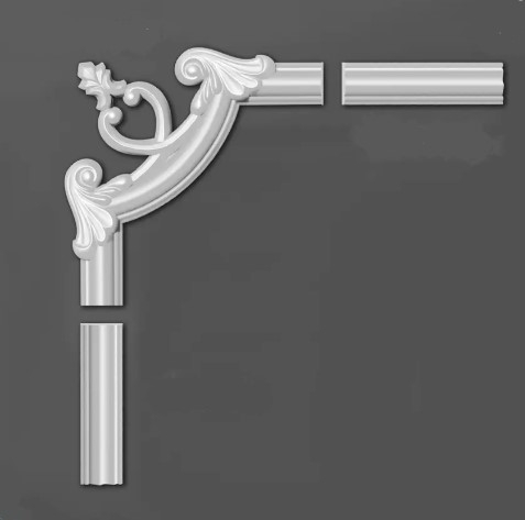 Chenar decorativ din poliuretan B22-2 - 18x18x1.6 cm [5]