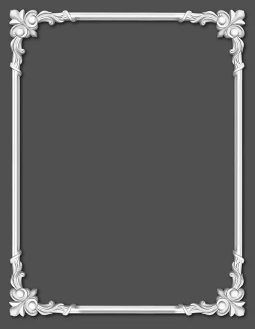 Chenar decorativ din poliuretan B22-3 - 28x28x1.6 cm [6]