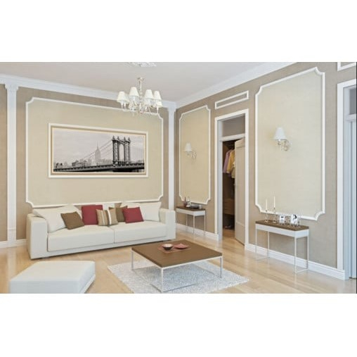 Chenar decorativ din poliuretan CR810C - 14.5x1.8x14.5 cm [5]