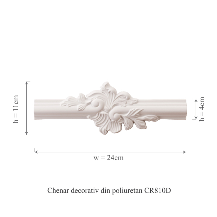 Chenar decorativ din poliuretan CR810D - 11x2x24.5 cm [3]