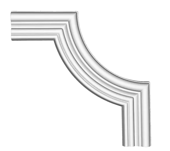 Coltar decorativ din poliuretan CR818A - 20.5x20.5x2 cm [1]