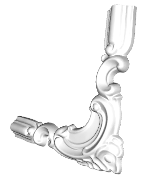 Coltar decorativ din poliuretan M1-1 - 21.3 x 21.3 x 2 cm [2]