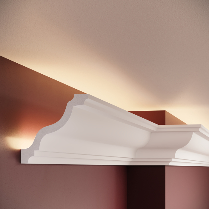 Cornisa decorativa din polimer rigid C11 - 10.8x11.2x200 cm [3]