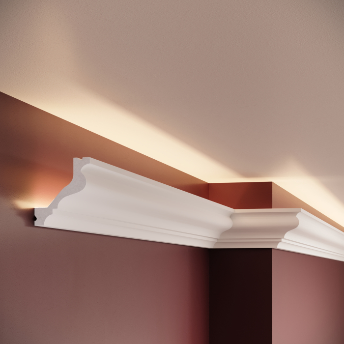 Cornisa decorativa din polimer rigid C13 - 6.5x5.7x200 cm [3]