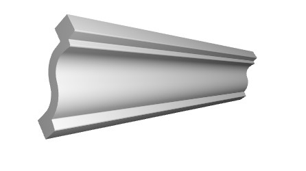 Cornisa decorativa din polimer rigid C20 - 3x3.5x200 cm [3]