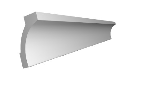 Cornisa decorativa din polimer rigid C21 - 3x2x200 cm [3]