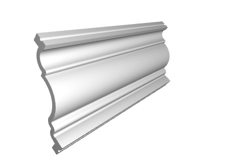 Cornisa decorativa din polimer rigid C22 - 6.5x7x200 cm [3]