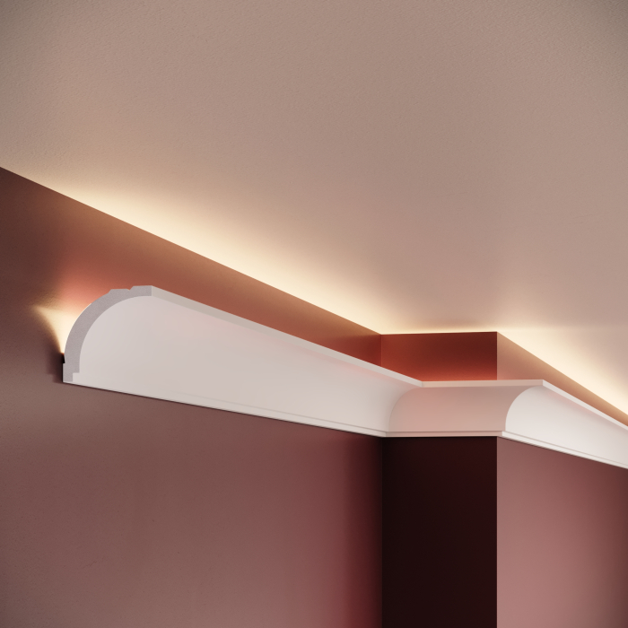 Cornisa decorativa din polimer rigid C4 - 5x5x200 cm [3]