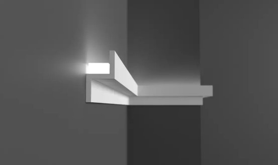 Cornisa decorativa din polimer rigid KH902 - 4x2.2x200 cm [2]