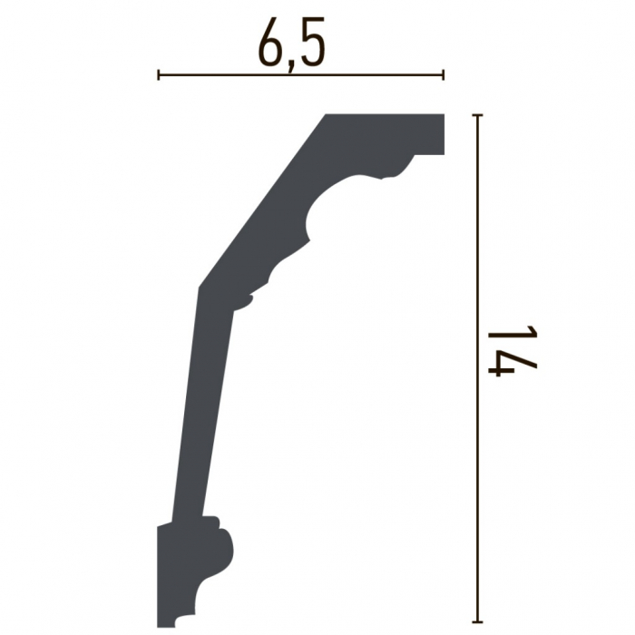 Cornisa decorativa din poliuretan C933 - 14x6.5x200 cm [2]