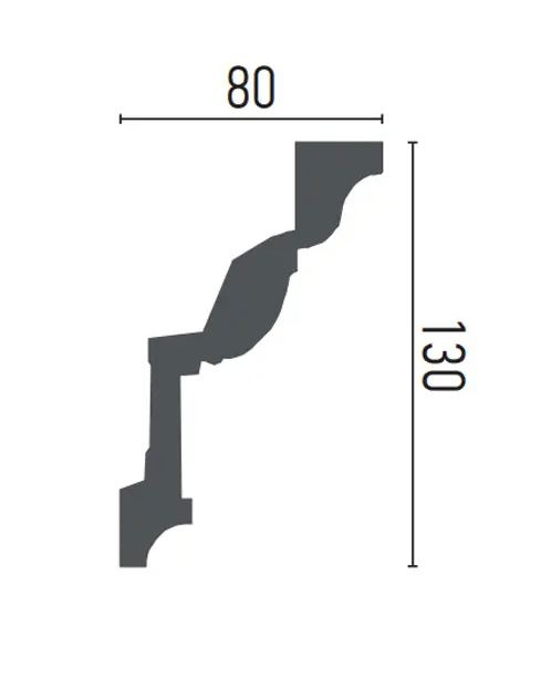 Cornisa decorativa din poliuretan C960 - 13x8x200 cm [2]