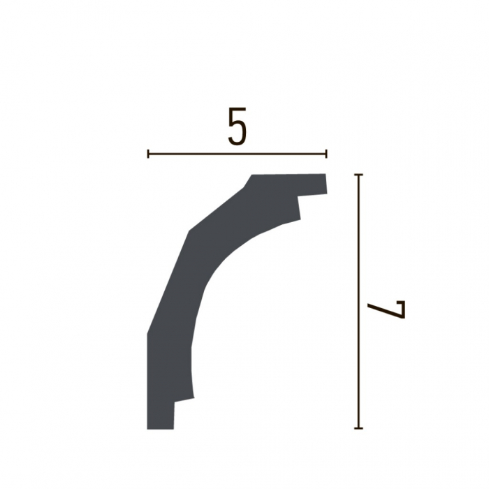 Cornisa decorativa din poliuretan P821 - 7x5x200 cm [2]