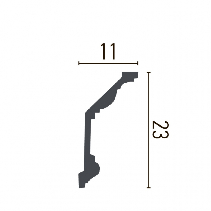 Cornisa decorativa din poliuretan P825 - 23x11x200 cm [2]