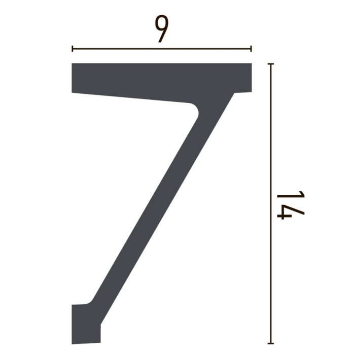 Cornisa decorativa din poliuretan P884 - 14x9x200 cm [2]