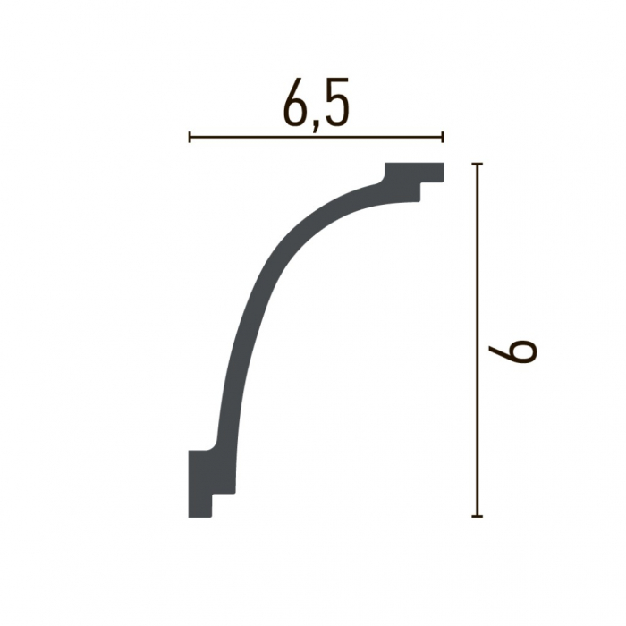 Cornisa decorativa din poliuretan P893 - 9x6.5x200 cm [2]