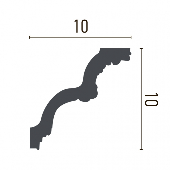 Cornisa decorativa din poliuretan P916 - 10x10x200 cm [2]