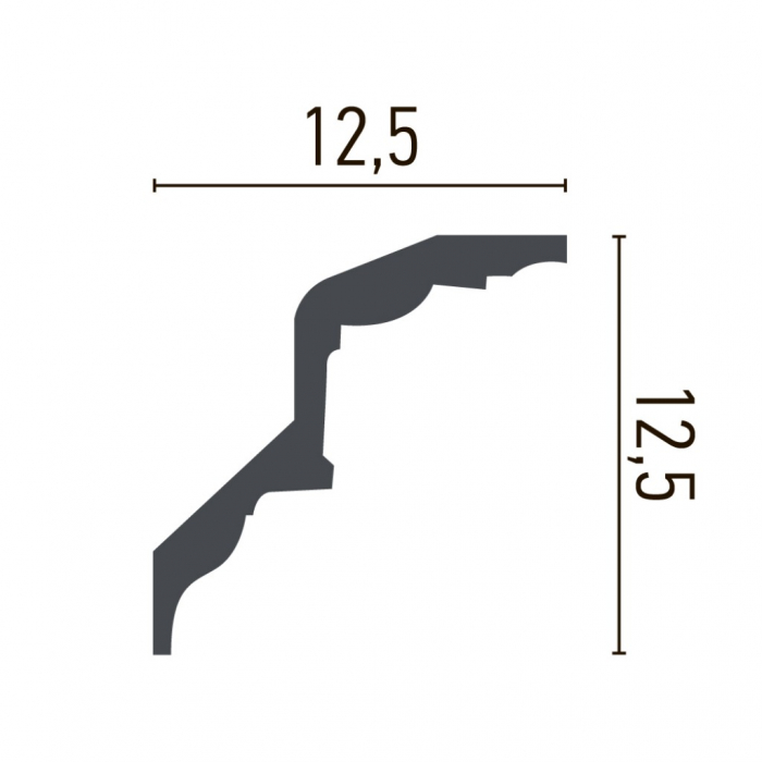 Cornisa decorativa din poliuretan P937 - 12.5x12.5x200 cm [2]