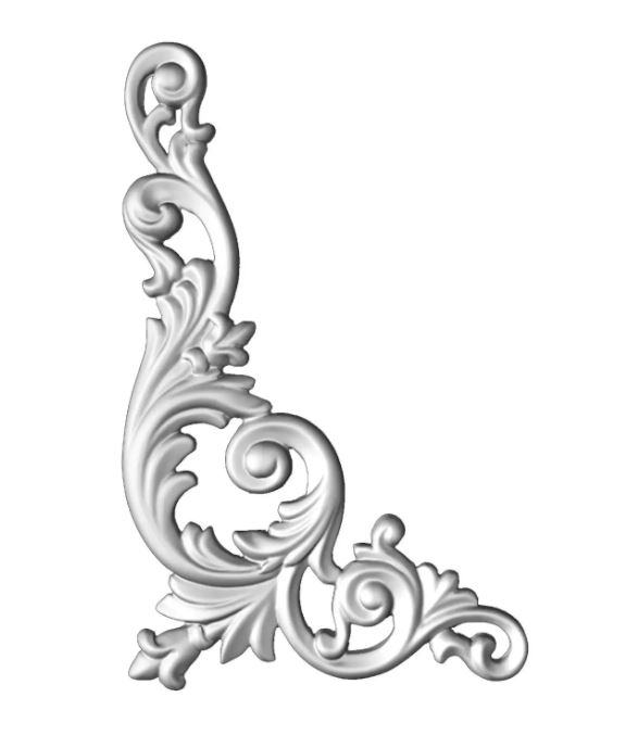 Ornament din poliuretan A611L - 26x12.6x1.5 cm [1]