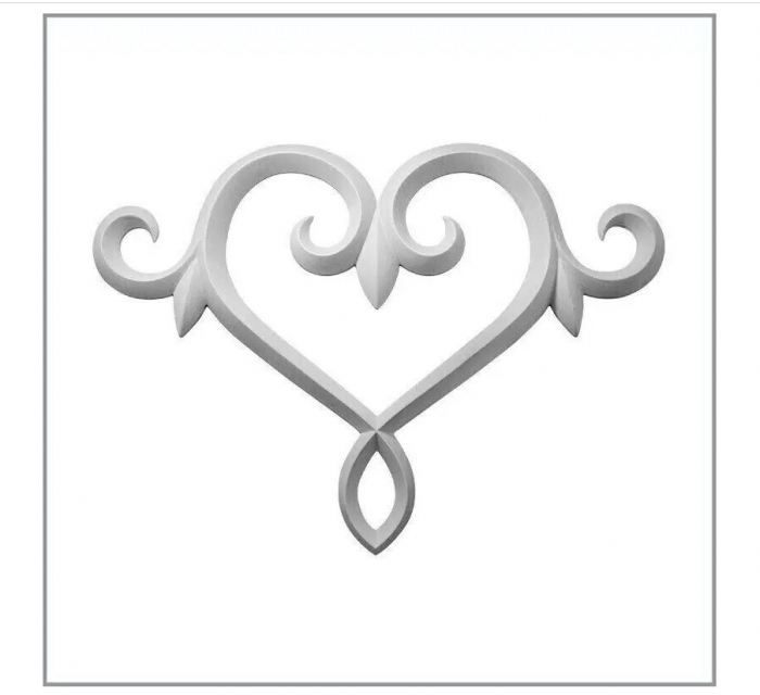 Ornament din poliuretan A692 - 25.8x35.9x1.6 cm [1]