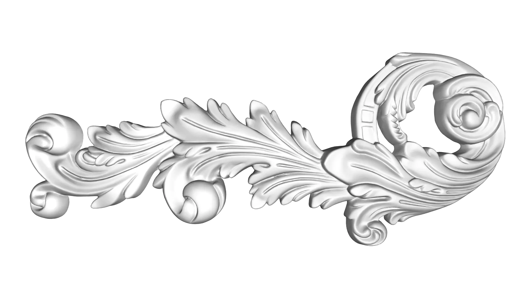 Ornament din poliuretan W874L - 18.7x45.5x3.5 cm [1]