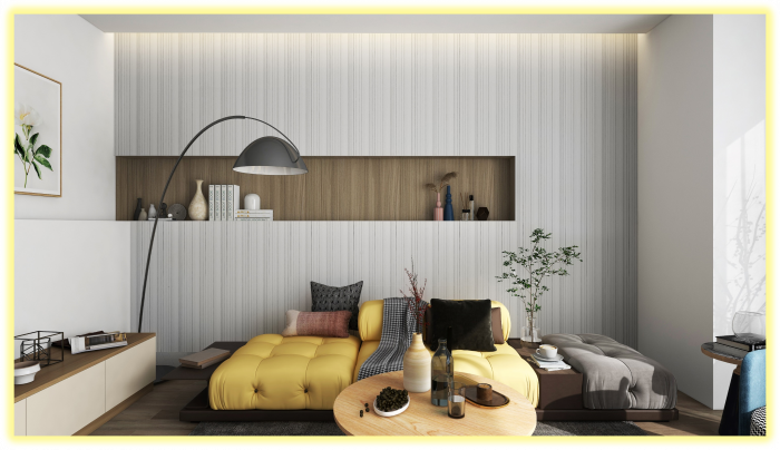 Panou decorativ 3D din polimer rigid, model Riflaj WP4 NEW - 13x1.2x270 cm [6]