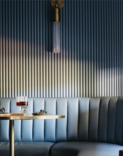 Panou riflaj decorativ 3D din polimer rigid, model Cloud - 12x1.2x250 cm [6]