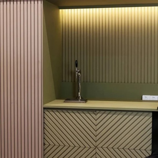 Panou riflaj decorativ 3D din polimer rigid, model Steps - 12x2.1x250 cm [7]