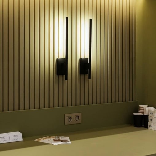 Panou riflaj decorativ 3D din polimer rigid, model Steps - 12x2.1x270 cm [5]