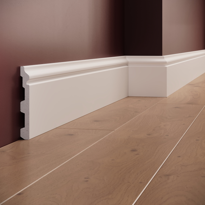 Plinta decorativa din polimer rigid S13 - 12x1.5x200 cm [1]