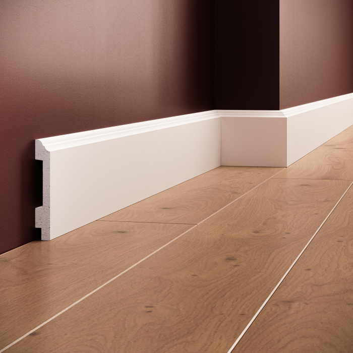 Plinta decorativa din polimer rigid S18 - 9.5x1.4x200 cm [1]