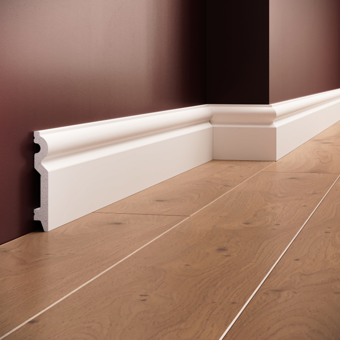 Plinta decorativa din polimer rigid S8 - 9.8x1.5x200 cm [1]