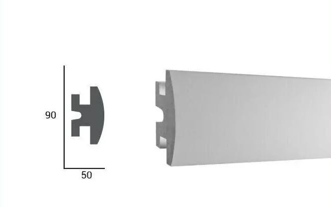 Profil pentru banda LED din polistiren extrudat acoperit cu rasina minerala KD305 - 9x5x115 cm [2]