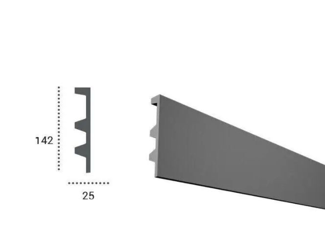 Profil pentru banda LED din poliuretan KF505 - 14.2x2.5x200 cm [2]