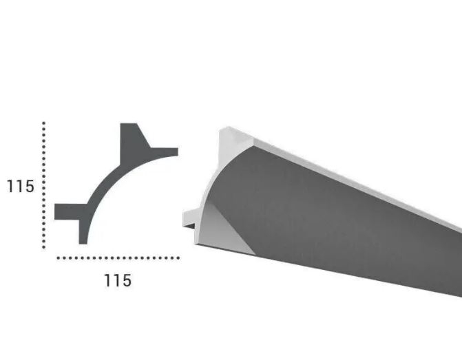 Profil pentru banda LED din poliuretan KF706 - 11.5x11.5x200 cm [2]