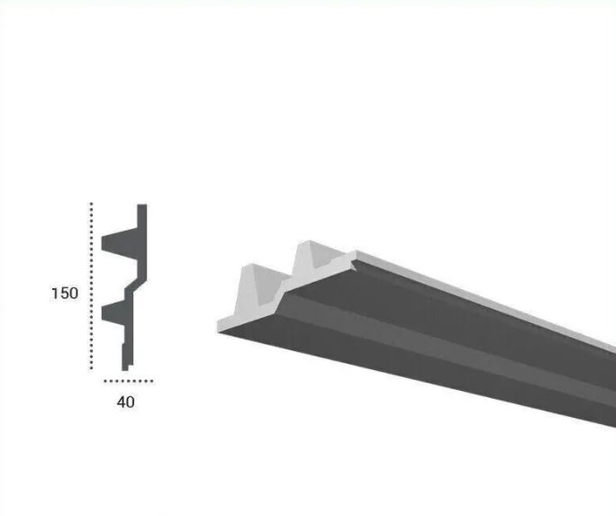 Profil pentru banda LED din poliuretan KF709 - 15x4x200 cm [2]