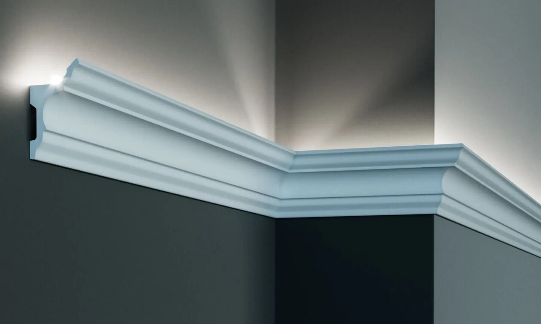 Profil pentru banda LED din poliuretan KF717 - 8.1x4.5x200 cm [1]