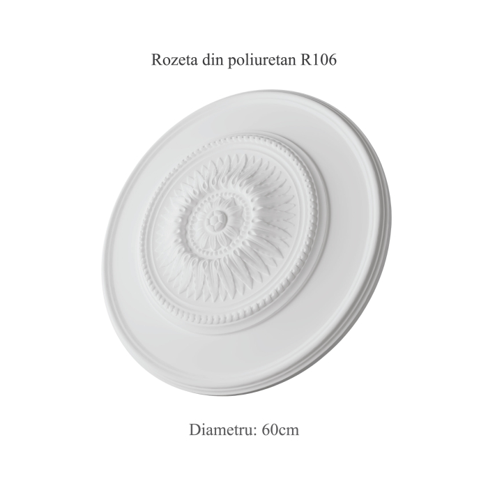 Rozeta decorativa din poliuretan R106 - diametru 60 cm [2]