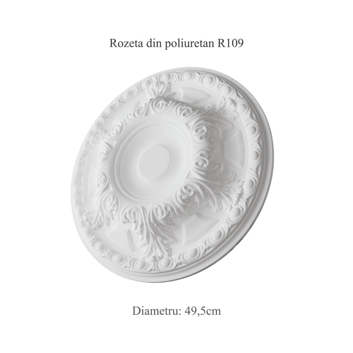 Rozeta decorativa din poliuretan R109 - diametru 49.5 cm [2]