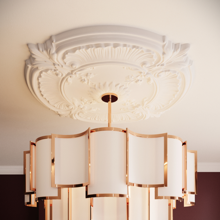 Rozeta decorativa din poliuretan R120 - diametru 77 cm [4]